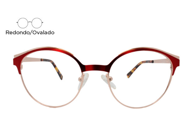 Lente Oftálmico Olive People STANDIN003 Rojo con dorado