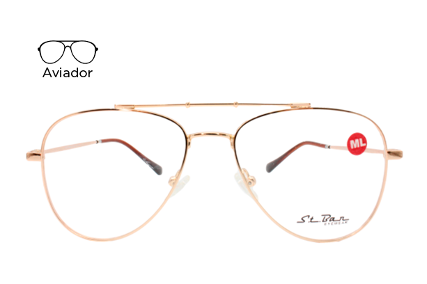 Lente Oftálmico St Bar Eyewear STB10324 Dorado