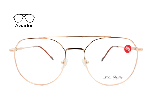 Lente Oftálmico St Bar Eyewear STB10327 Dorado