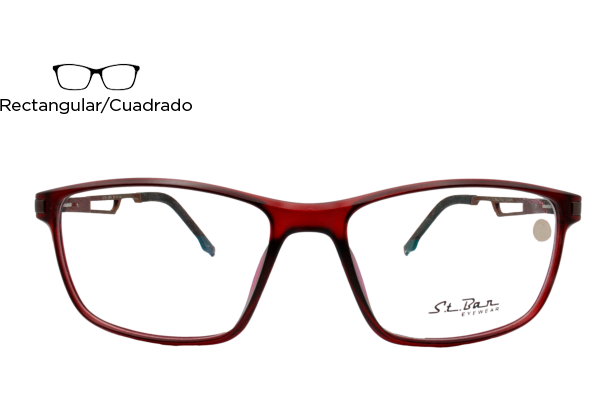 Lente Oftálmico St Ban Eyewear STB0654 Tinto Mate