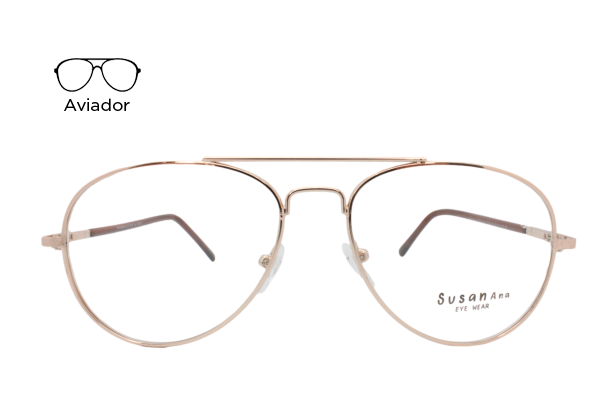 Lente Oftálmico Susan Ana Eyewear 1012 Dorado