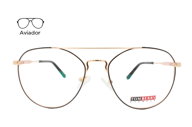 Lente Oftálmico Tom Berry Eyewear 1007MD53 Dorado