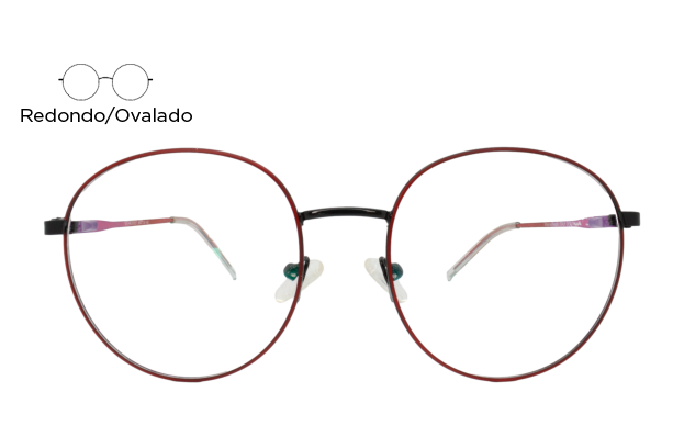 Lente Oftálmico Vittorio People VITM09557 Negro con rojo