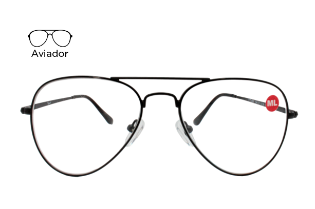 Lente Oftálmico Vincent Eyewear VT001 Negro