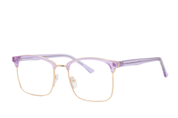 Lente Oftálmico Wharton W9071 Morado con dorado