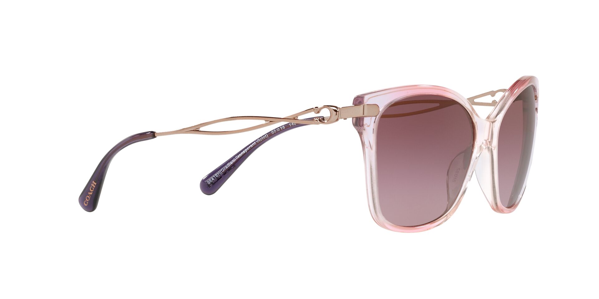 Lente solar Coach 0HC8316 Gradient Transparent Violet
