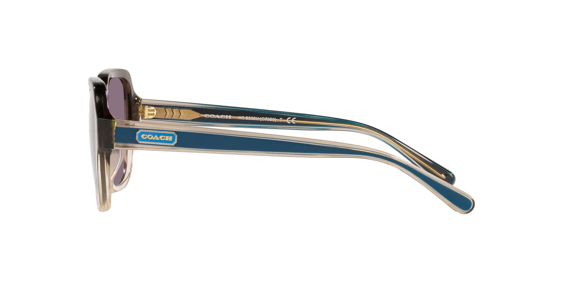 Lente solar Coach 0HC8335U Transparent Brown Gradient