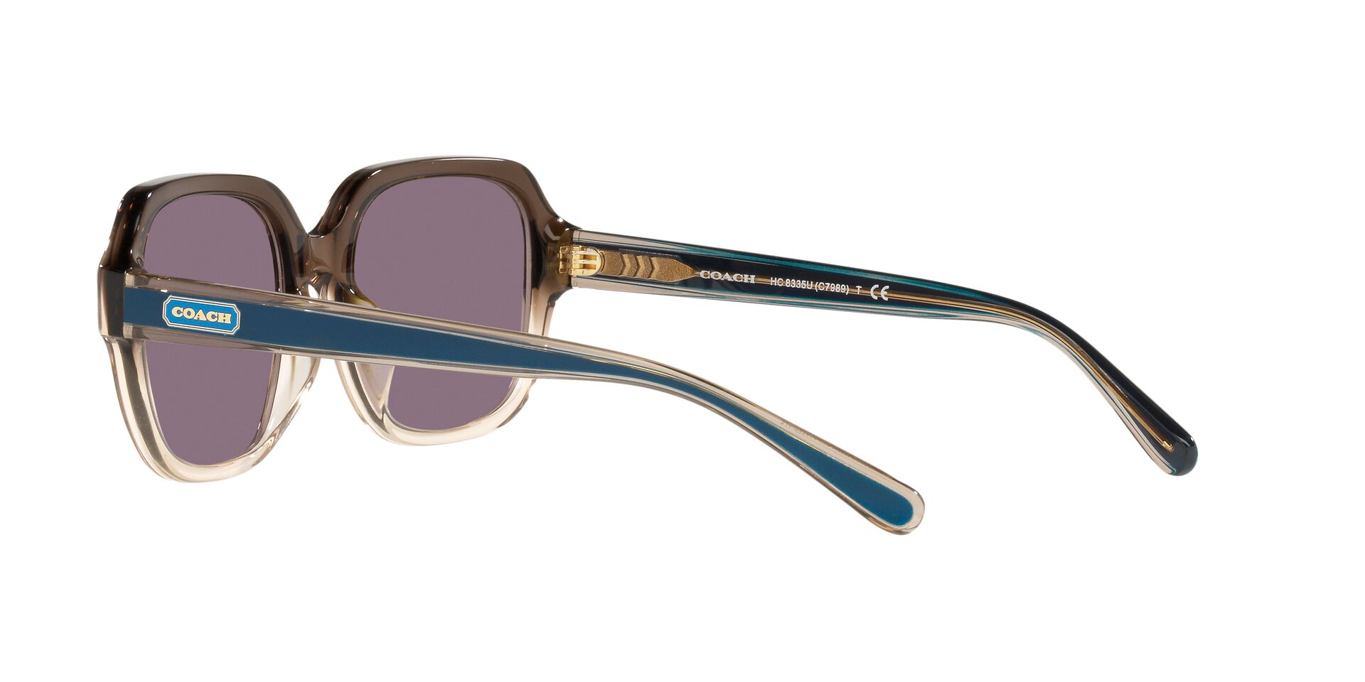 Lente solar Coach 0HC8335U Transparent Brown Gradient