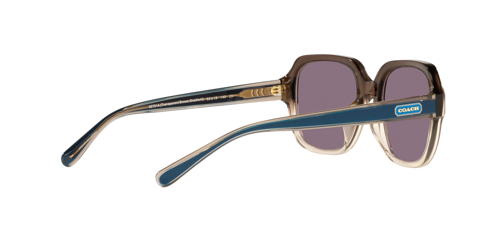 Lente solar Coach 0HC8335U Transparent Brown Gradient