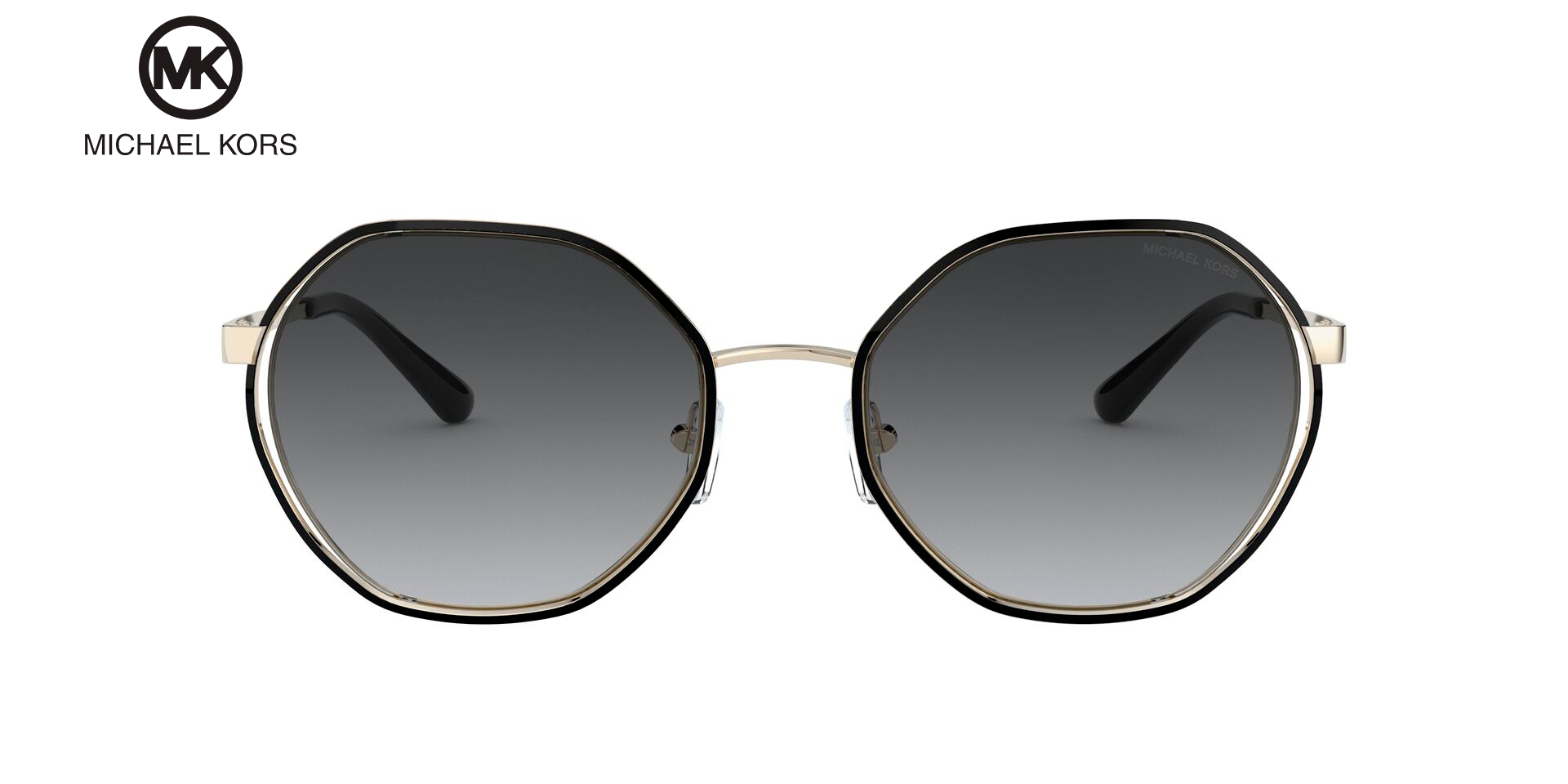 Lente solar Michael Kors Porto 0MK1072 Light Gold / Black