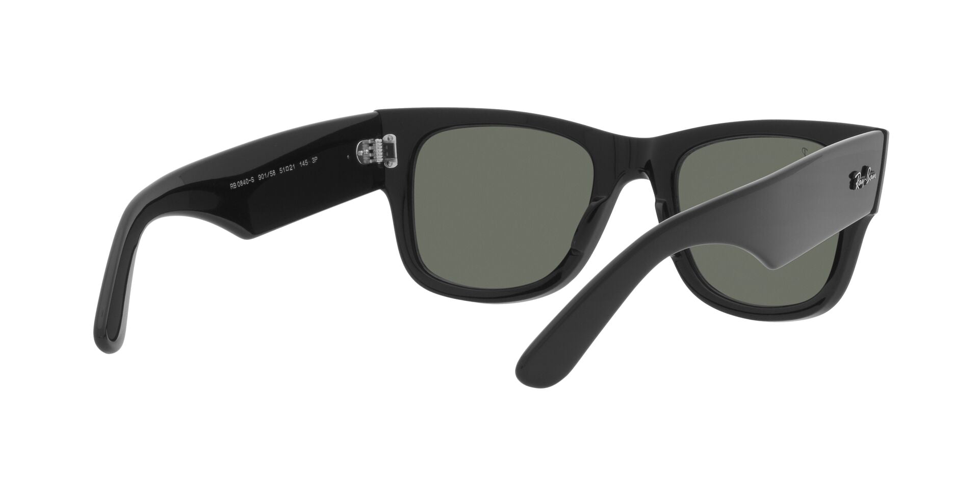 Lente solar Ray-Ban Mega Wayfarer RB0840S Gris Classic