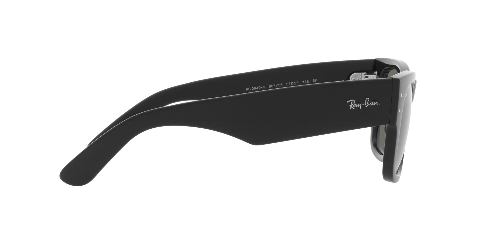 Lente solar Ray-Ban Mega Wayfarer RB0840S Gris Classic