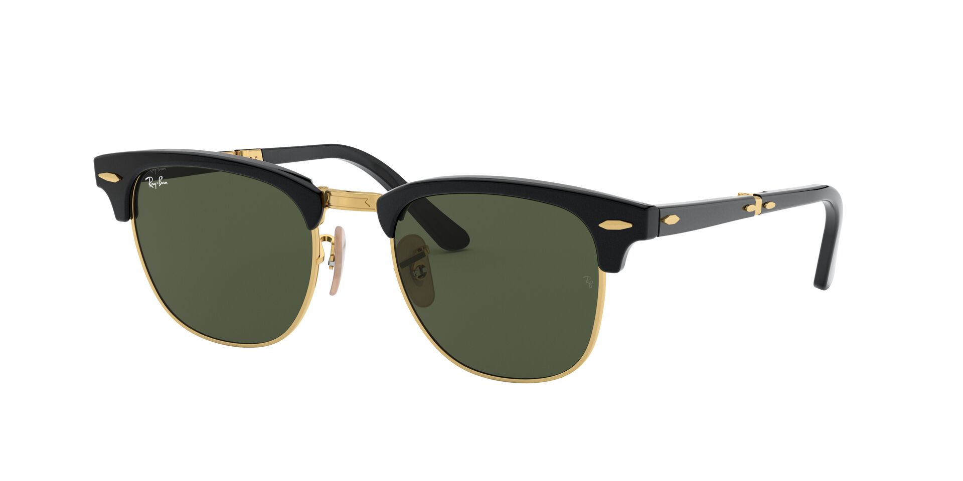 Lente solar Ray-Ban Clubmaster Folding RB2176 Verde Classic