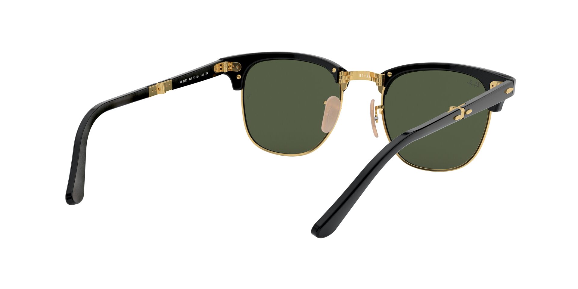 Lente solar Ray-Ban Clubmaster Folding RB2176 Verde Classic