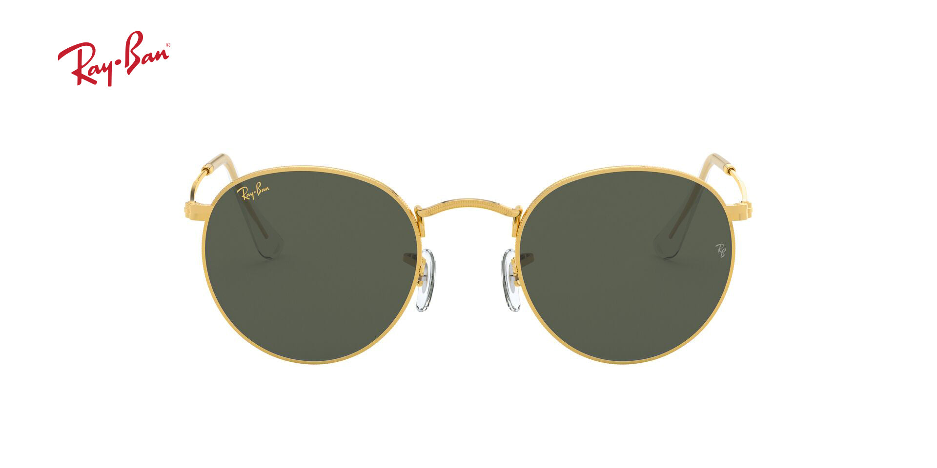 Lente solar Ray-Ban Round Metal Legend Gold RB3447 Verde Classic