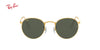 Lente solar Ray-Ban Round Metal Legend Gold RB3447 Verde Classic
