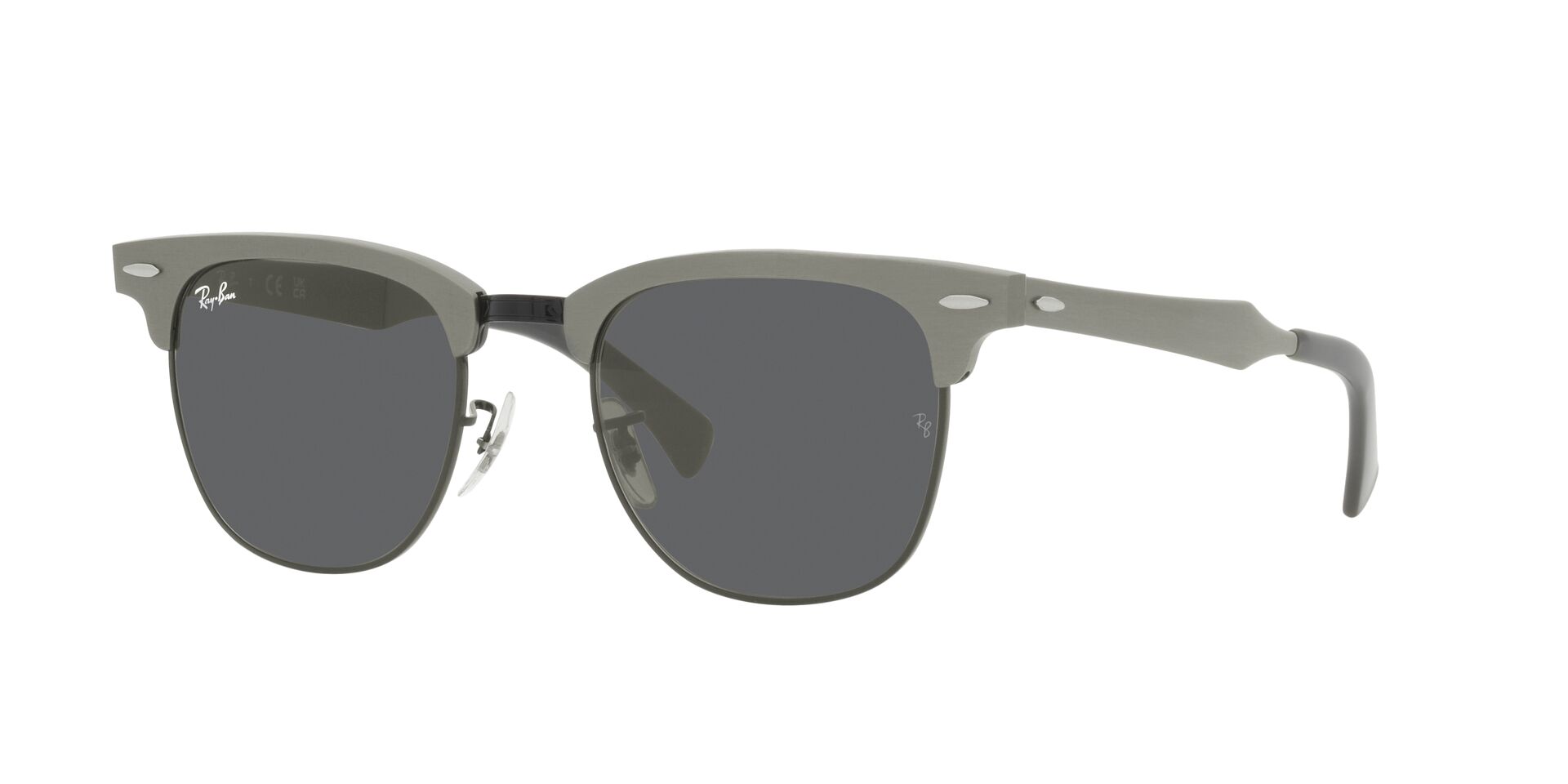 Lente solar Ray-Ban Clubmaster Aluminum RB3507 Gris Classic