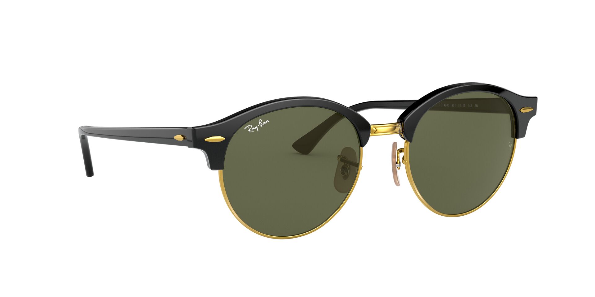 Lente solar Ray-Ban Clubround Classic RB4246 Verde Classic