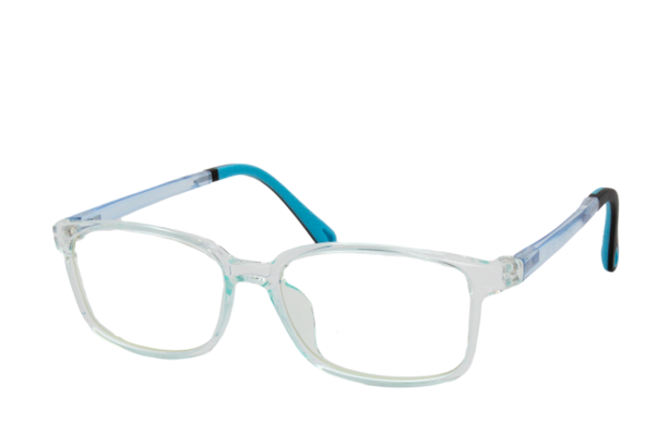 Lente con protección blue cut para niño 1817C2 Transparente con azul