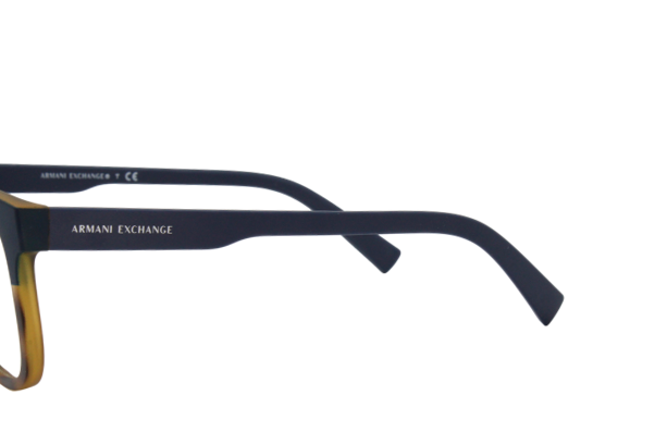 Lente Oftálmico marca Armani Exchange AX3050 Azul con carey mate