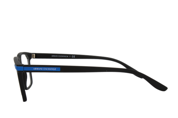 Lente Oftálmico marca Armani Exchange AX3081 Negro con azul mate