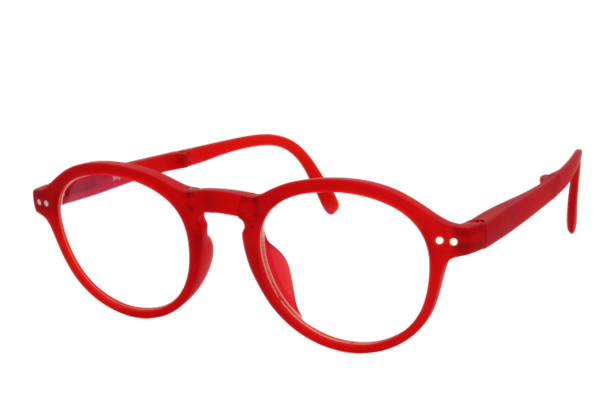 Lente con protección blue cut Defile Eyewear D001C4 Rojo