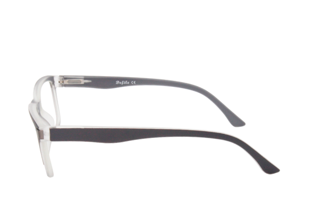 Lente con protección blue cut Defile Eyewear D005C1 Gris mate