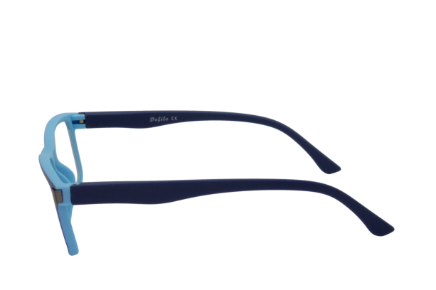 Lente con protección blue cut Defile Eyewear D005C3 Azul mate