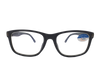 Lente con protección blue cut Defile Eyewear D005C4 Gris obscuro mate