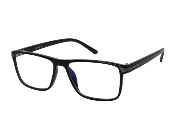 Lente con protección blue cut Defile Eyewear D8316DC1 Negro