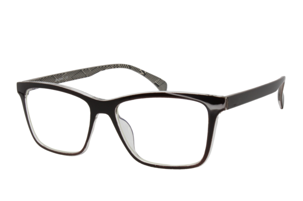 Lente con protección blue cut Defile Eyewear D8317DC3 Negro