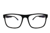 Lente con protección blue cut Defile Eyewear D8318DC2 Negro mate