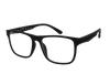 Lente con protección blue cut Defile Eyewear D8318DC2 Negro mate