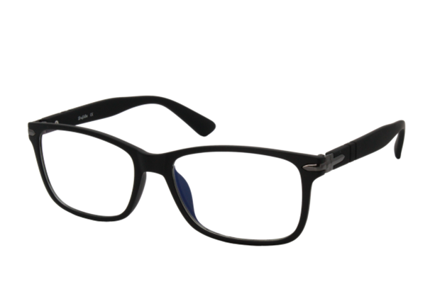 Lente con protección blue cut Defile Eyewear D8326DC2 Negro
