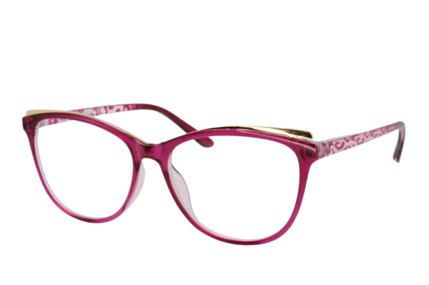 Lente con protección blue cut Defile Eyewear D8327EC2 Rosa