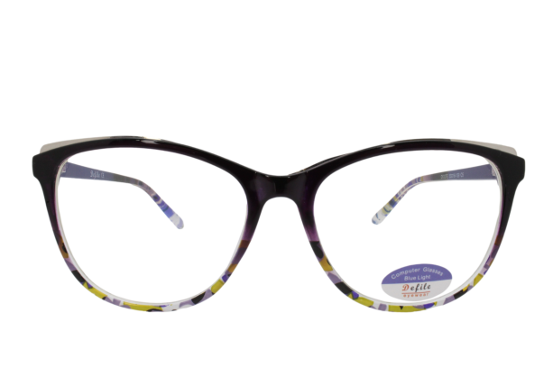 Lente con protección blue cut Defile Eyewear D8327EC5 Morado