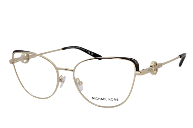 Lente Oftálmico marca Michael Kors MK3058B Dorado con negro