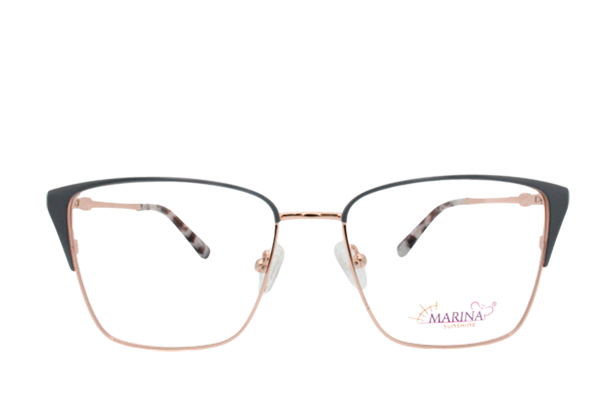 Lente oftálmico con clip on MLN8919C47 Gris con dorado