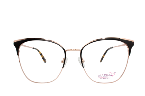Lente oftálmico con clip on MLN8926C1 Negro con dorado