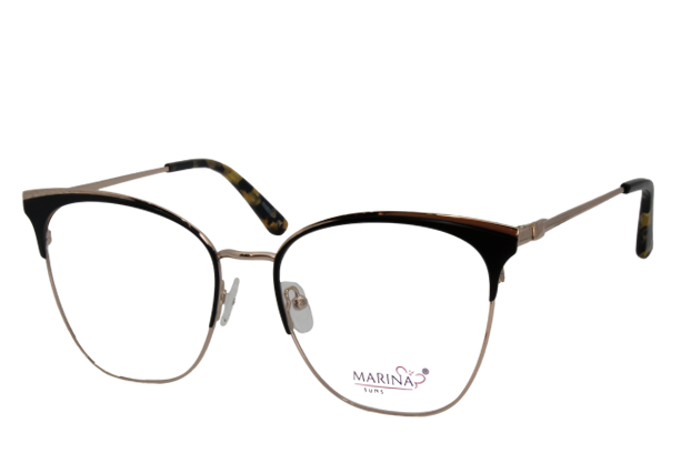 Lente oftálmico con clip on MLN8926C1 Negro con dorado
