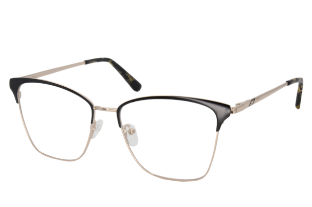 Lente oftálmico con clip on MLN8942C1 Negro con dorado