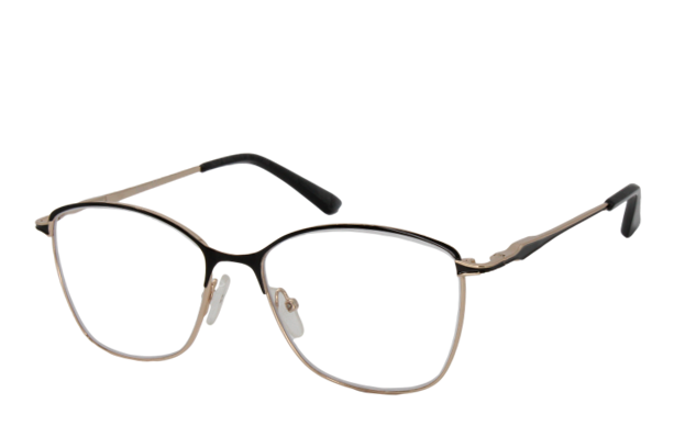 Lente Oftálmico Nikitana Eyewear NK9810FC1 Dorado con negro