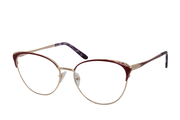 Lente Oftálmico Nikitana Eyewear NK9849FC3 Dorado con rojo