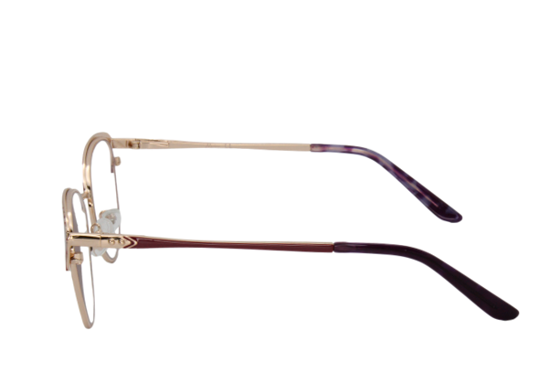 Lente Oftálmico Nikitana Eyewear NK9849FC3 Dorado con rojo
