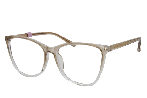 Lente con protección blue cut Marina Eyewear T2014C8 Dorado transparente