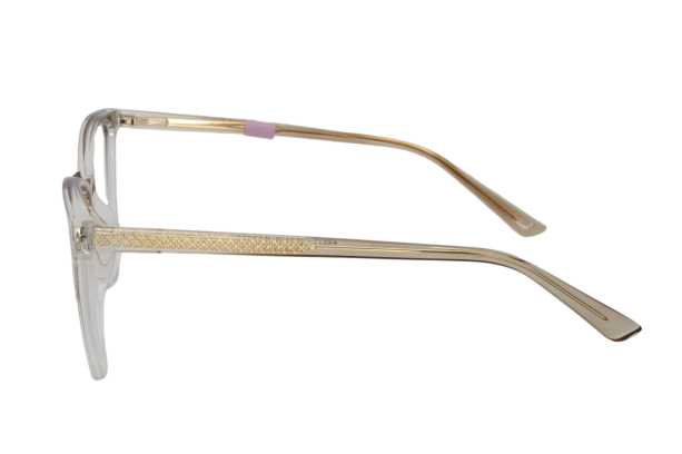 Lente con protección blue cut Marina Eyewear T2014C8 Dorado transparente