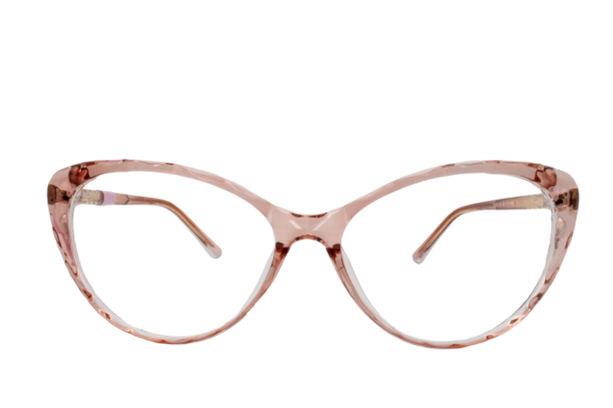 Lente con protección blue cut Marina Eyewear T2015C6 Rosa transparente