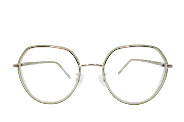 Lente con protección blue cut Marina Eyewear T8269C4 Verde transparente