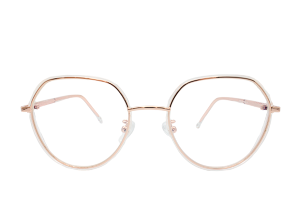 Lente con protección blue cut Marina Eyewear T8269C5 Nude transparente
