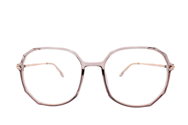 Lente con protección blue cut Marina Eyewear T8276C2 Morado transparente